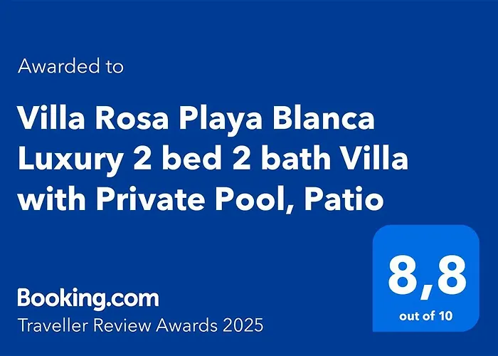Villa Rosa Luxury 2 Bed 2 Bath With Private Pool, Patio Playa Blanca (Lanzarote)